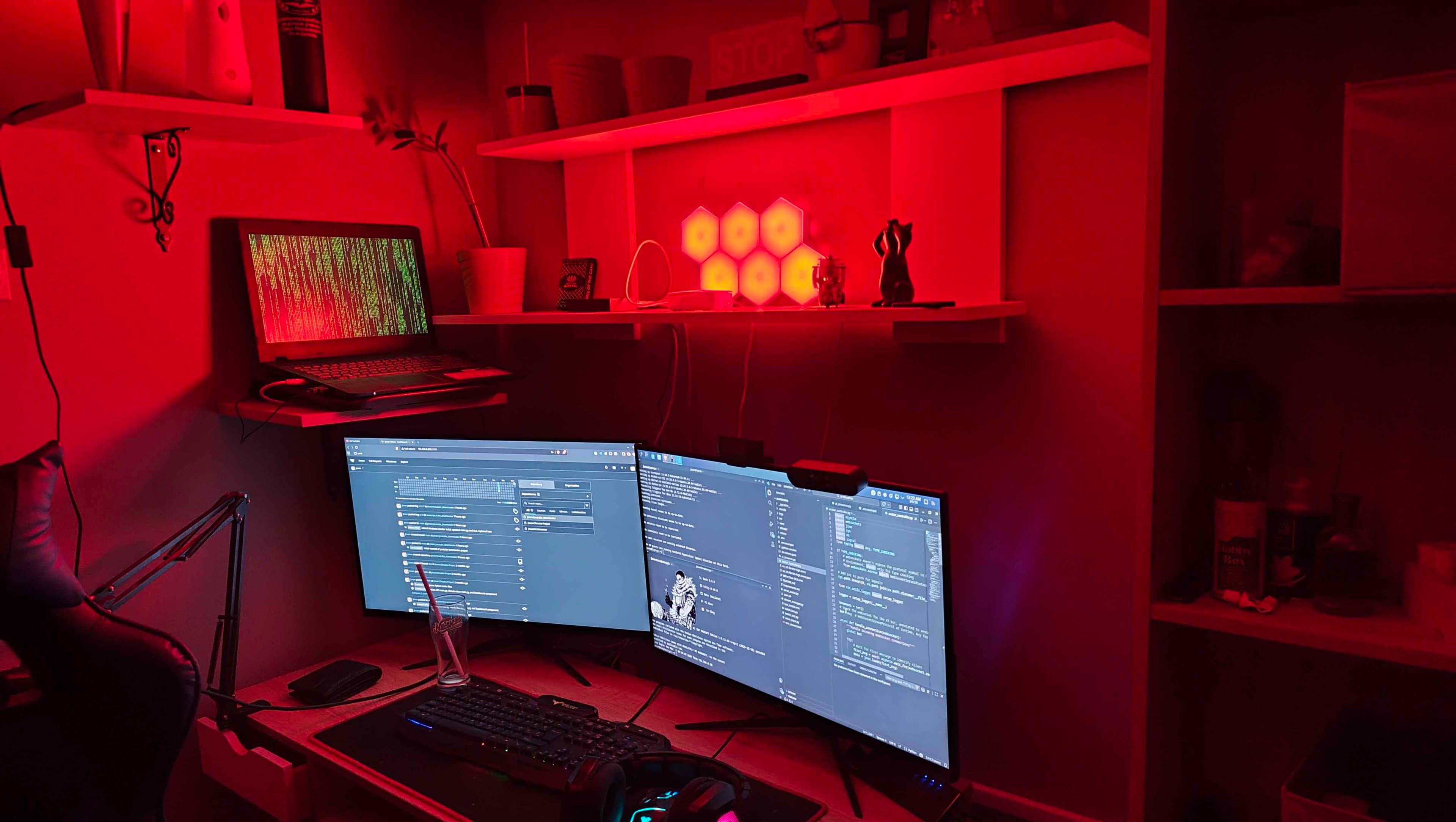 Second eye level view of PC setup
